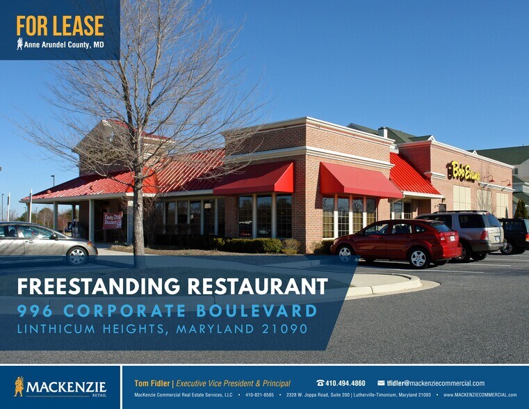 More Photos Of 996 Corporate Blvd, Linthicum Heights Restaurant For Lease