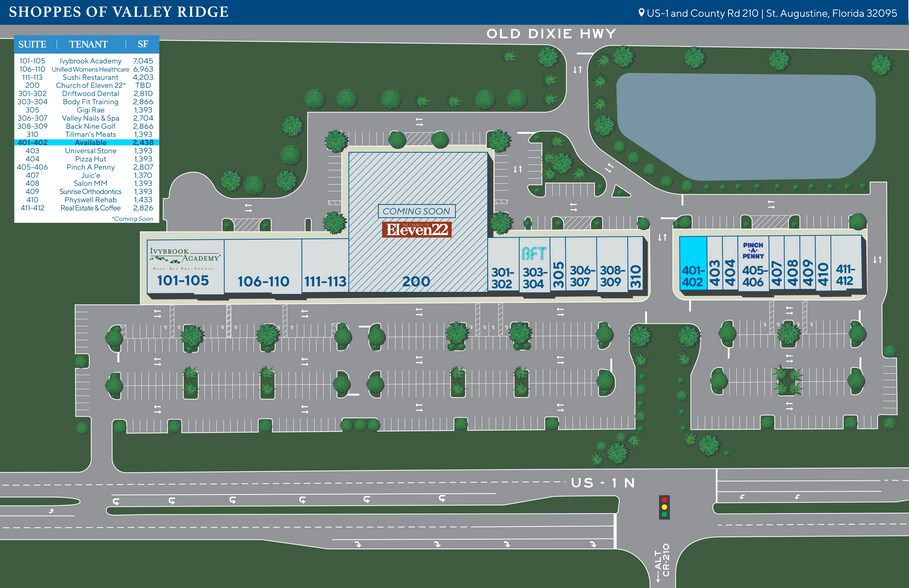 More Photos Of US Route 1 & CR 210, Ponte Vedra Unknown For Lease