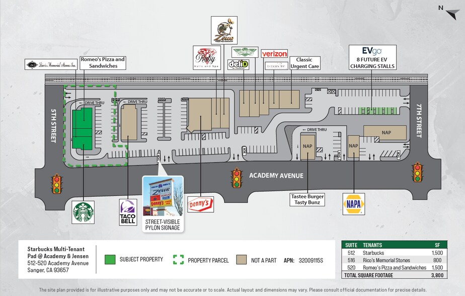 More Photos Of 512-540 Academy Ave, Sanger General Retail For Sale