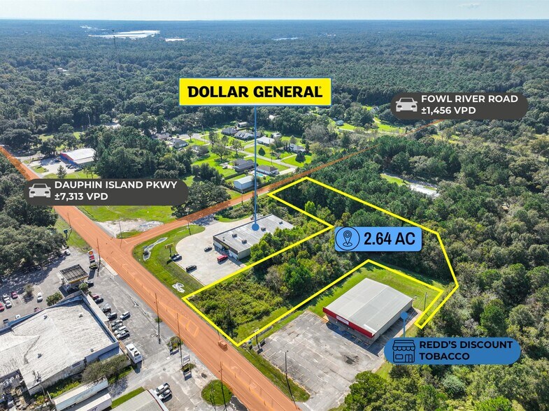 More Photos Of adj. to 3280 Fowl River Road, Theodore Land For Sale