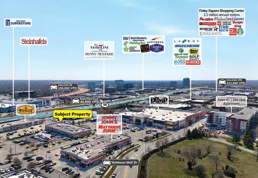 More Photos Of 2820 S Highland Ave, Lombard General Retail For Lease