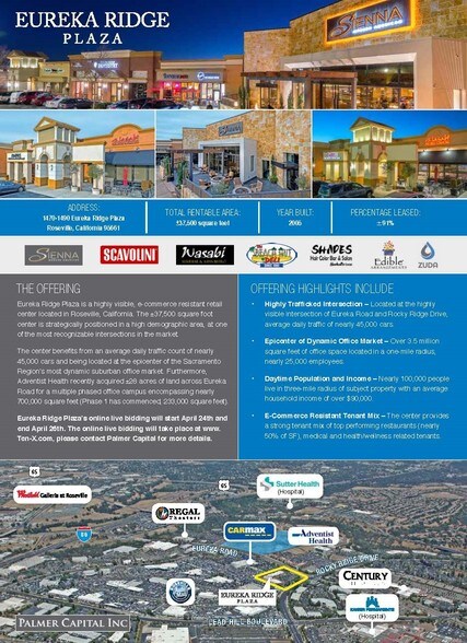 More Photos Of 1470 Eureka Rd, Roseville Unknown For Lease