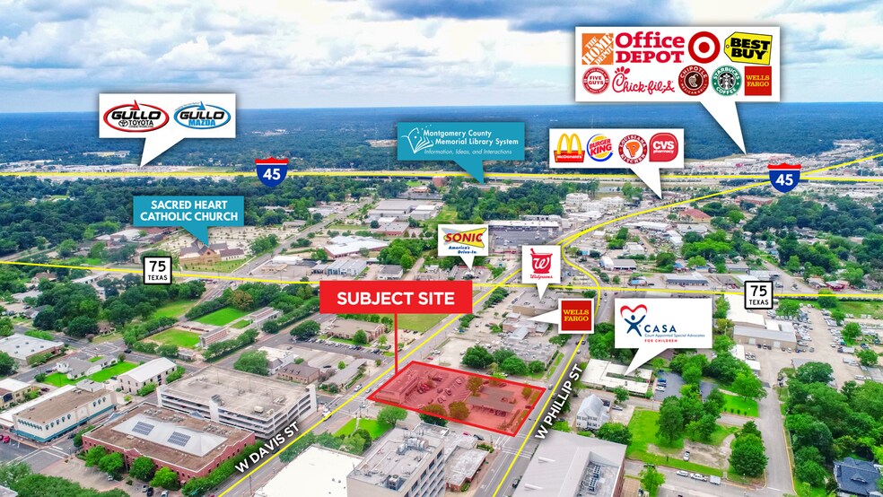 More Photos Of 400 W Davis St, Conroe Office For Lease