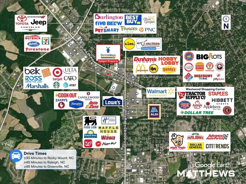 More Photos Of 2901 Raleigh Road Pky W, Wilson General Retail For Sale