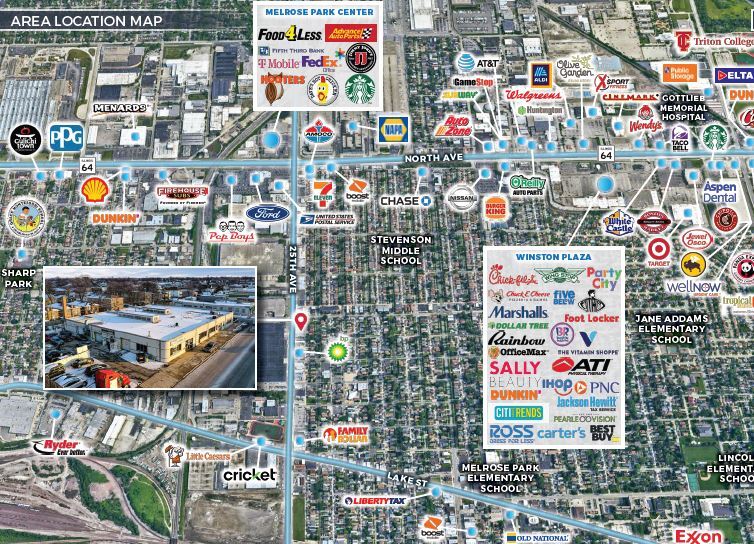 More Photos Of 1401-1403 N 25th Ave, Melrose Park Freestanding For Sale