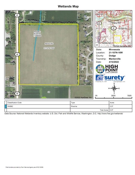 Primary Photo Of TBD Highway 57, Kasson Land For Sale