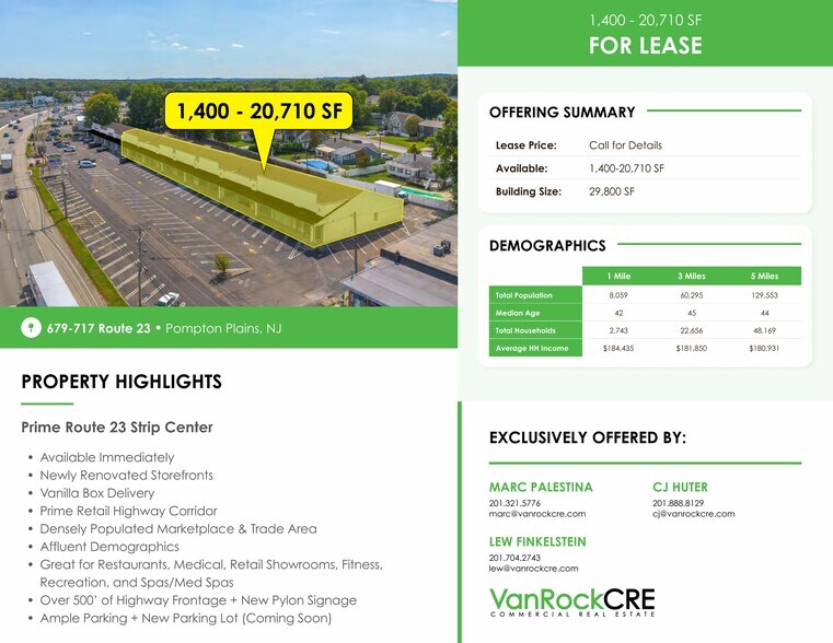 More Photos Of 717 State Rt 23, Pompton Plains Freestanding For Lease