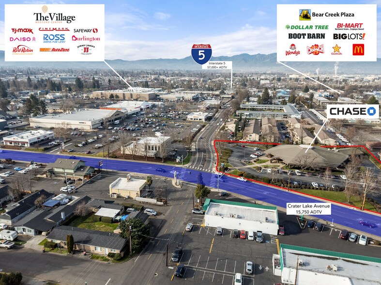 Primary Photo Of 601 Crater Lake Ave, Medford Bank For Sale