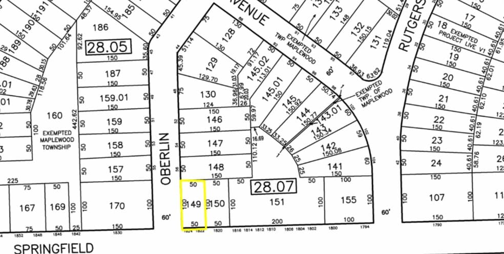 More Photos Of 1824 Springfield Ave, Maplewood Land For Sale