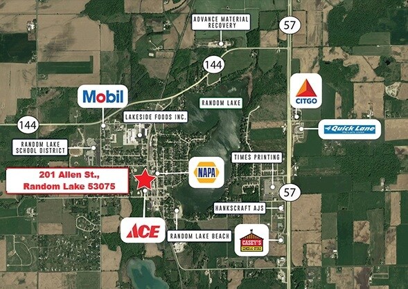 More Photos Of 201 Allen St, Random Lake Bank For Lease