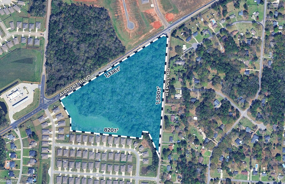 Primary Photo Of Repoll Road @ Airport Blvd, Mobile Land For Sale