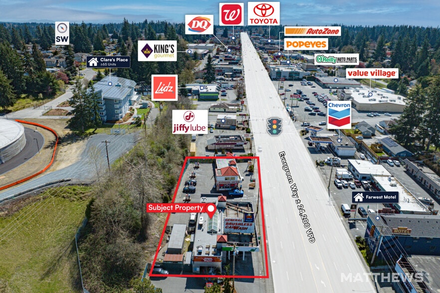 More Photos Of 6101-6123 Evergreen Way, Everett Carwash For Sale