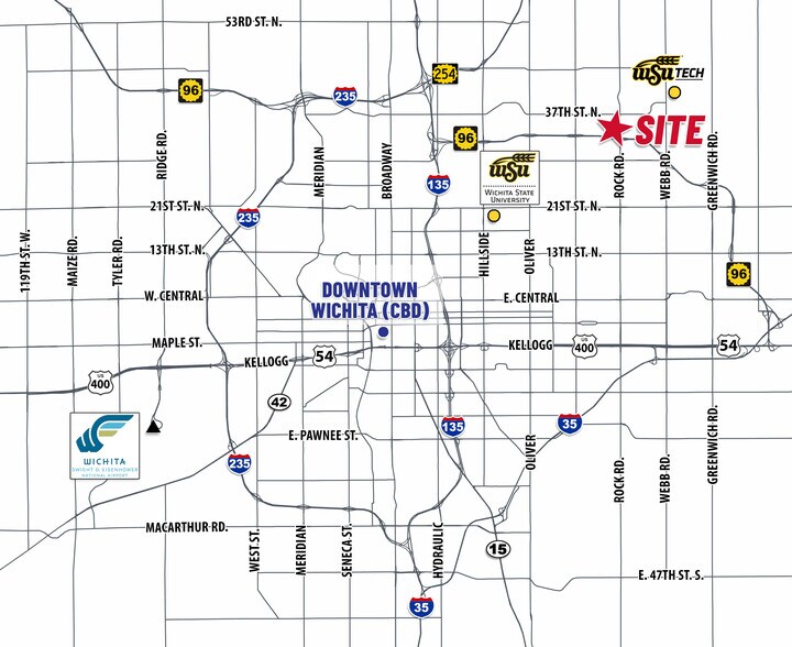 More Photos Of 3411 N Rock Rd, Wichita Freestanding For Lease