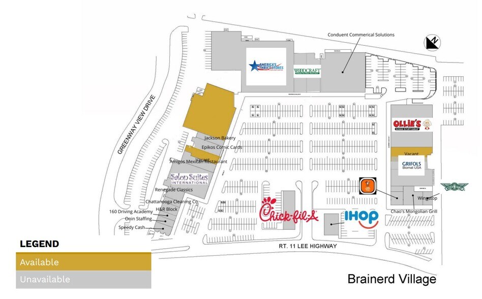 More Photos Of 5810-5900 Brainerd Rd, Chattanooga Unknown For Lease