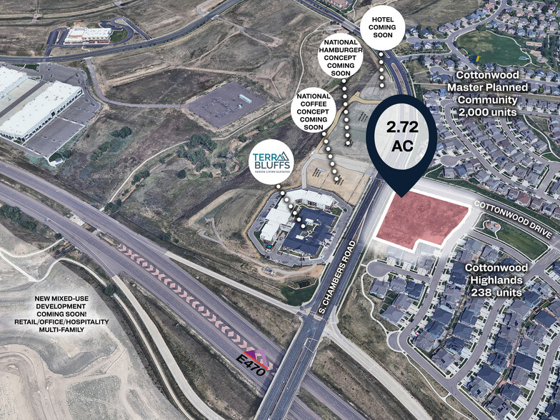 Primary Photo Of SEC of S. Chambers Rd & E. Cottonwood dr, Parker Land For Lease