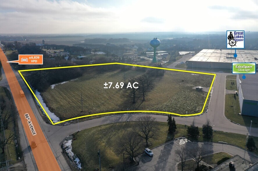 More Photos Of 7.69 AC Adj. to Wilmot Road, Pleasant Prairie Land For Sale