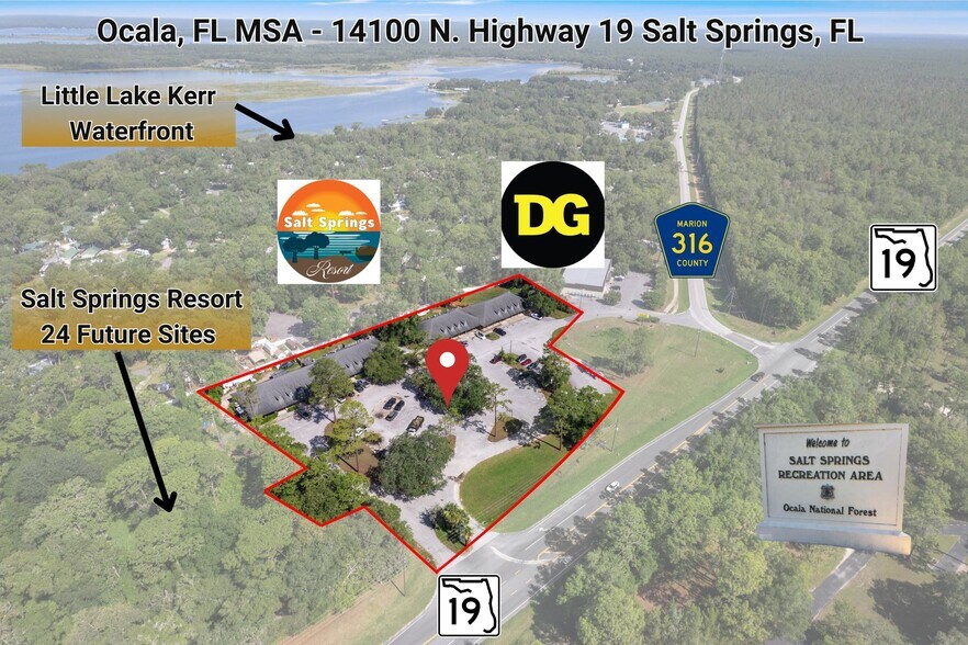 More Photos Of 14100 N Highway 19, Salt Springs Storefront Retail Office For Lease