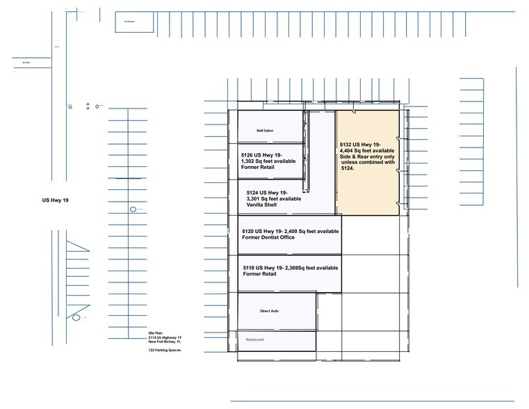 More Photos Of 5114-5134 Us Highway 19, New Port Richey Unknown For Lease