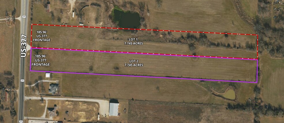 More Photos Of 4354-1 US 377, Aubrey Land For Sale