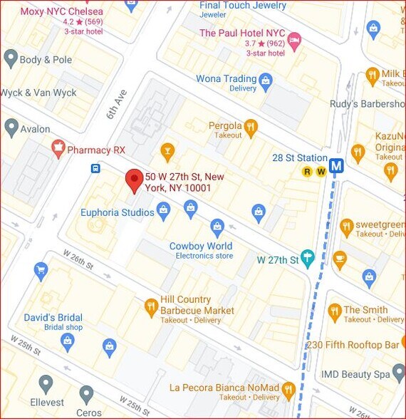 More Photos Of 50 W 27th St, New York Storefront Retail Office For Lease