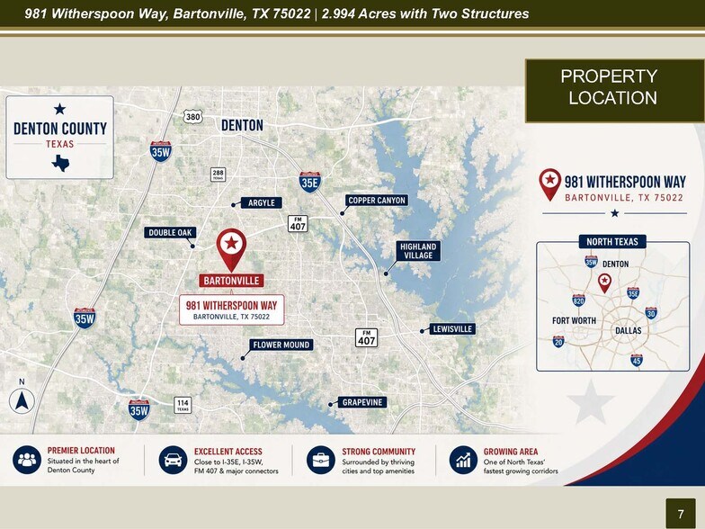 More Photos Of 981 Witherspoon Way, Flower Mound Land For Sale