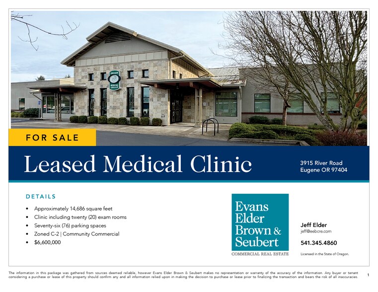 More Photos Of 3915 River Rd, Eugene Medical For Sale