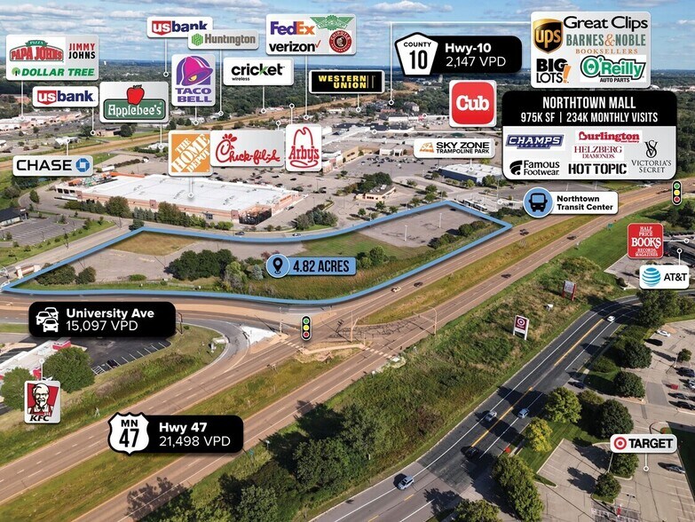 More Photos Of University Ave NE, Blaine Land For Lease