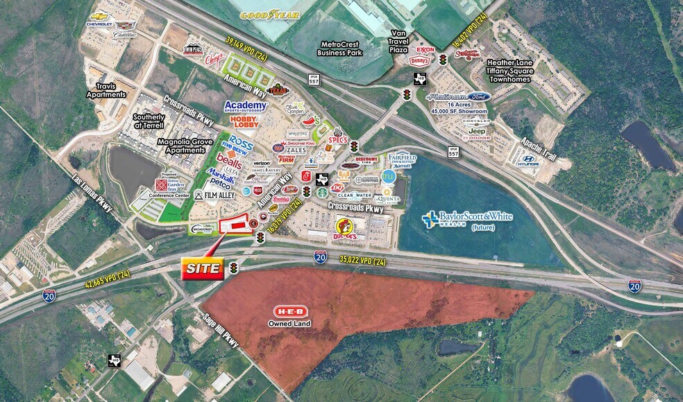 More Photos Of NWQ of I-20 & FM-148, Terrell Storefront For Lease