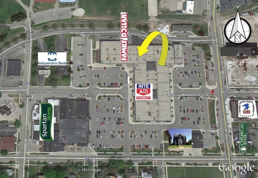 More Photos Of 250-600 Covered Vlg, Belding Storefront For Lease