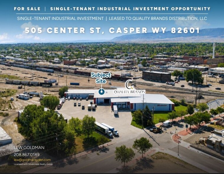 Primary Photo Of 505 N Center St, Casper Industrial For Sale
