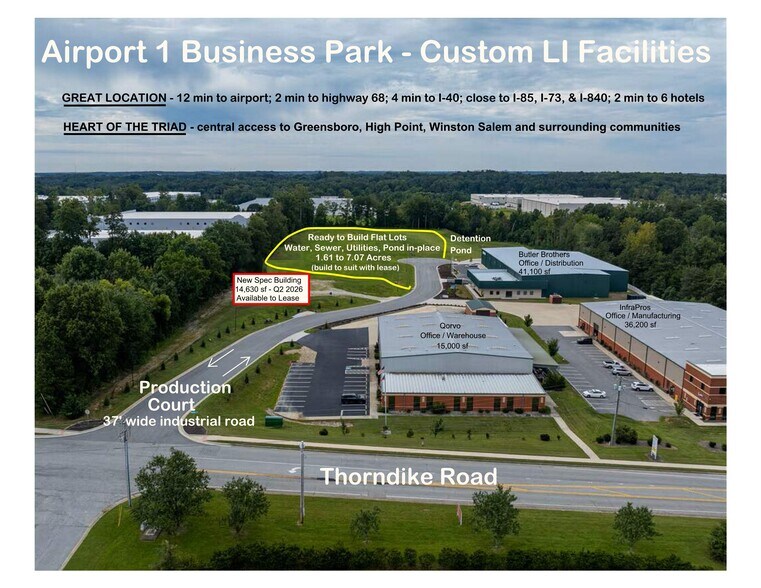 Primary Photo Of 8015 Thorndike Rd, Greensboro Land For Sale