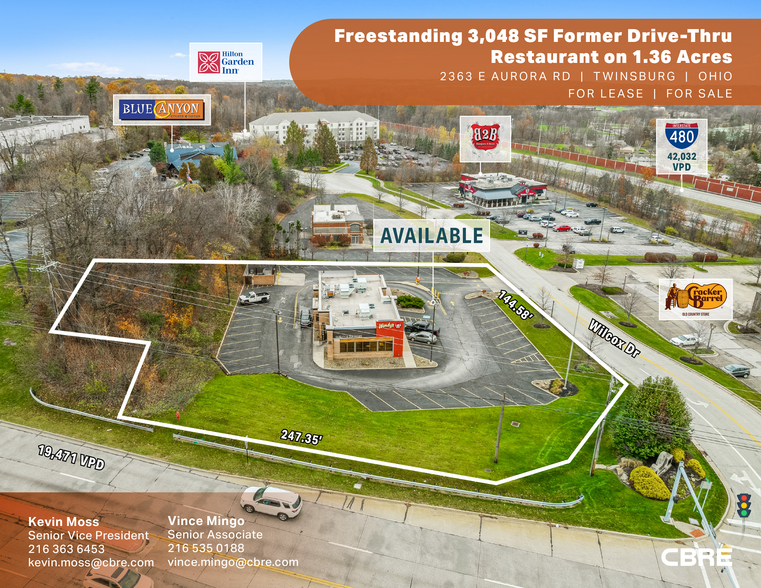 Primary Photo Of 2363 E Aurora Rd, Twinsburg Fast Food For Lease