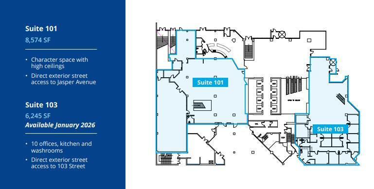More Photos Of 10303 Jasper Ave NW, Edmonton Office For Lease