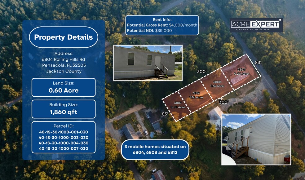 More Photos Of 6804 Rolling Hills Dr, Pensacola Land For Sale