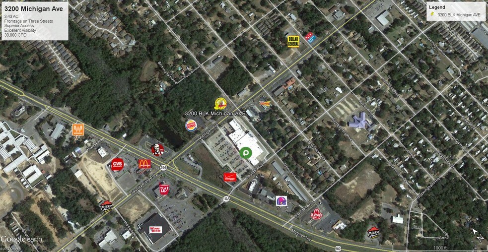 More Photos Of 3200 Michigan Ave, Pensacola Land For Sale