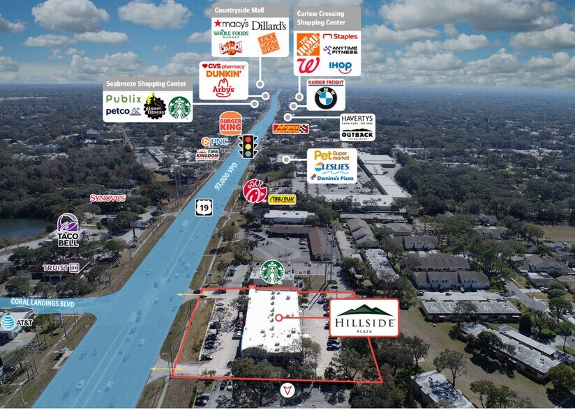 More Photos Of 33100-33160 U.S. 19 Hwy N, Palm Harbor Storefront For Sale