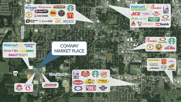 More Photos Of 3820 Dave Ward Dr, Conway Storefront For Lease