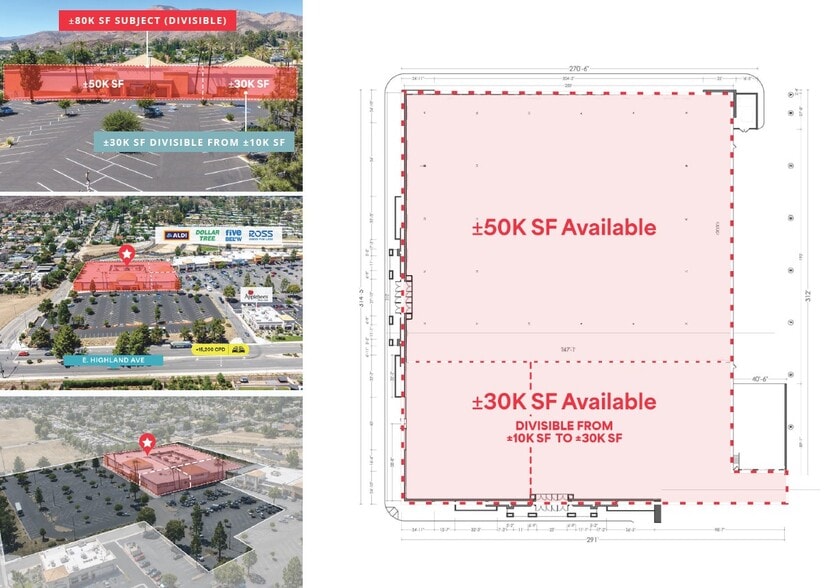 More Photos Of 4010-4280 E Highland Ave, Highland Unknown For Lease