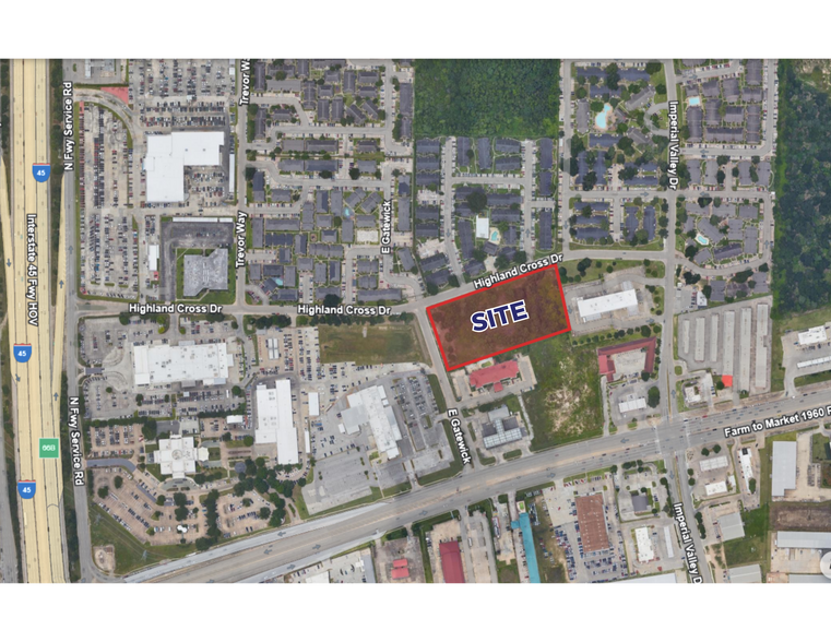More Photos Of Highland Cross Dr. & E Gatewick Dr @ Back, Houston Land For Sale