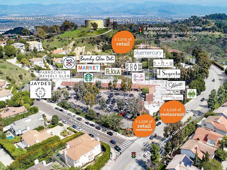 More Photos Of 2920-2964 N Beverly Glen Cir, Los Angeles Freestanding For Lease