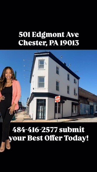 Primary Photo Of 501 Edgmont Ave, Chester Storefront Retail Residential For Sale