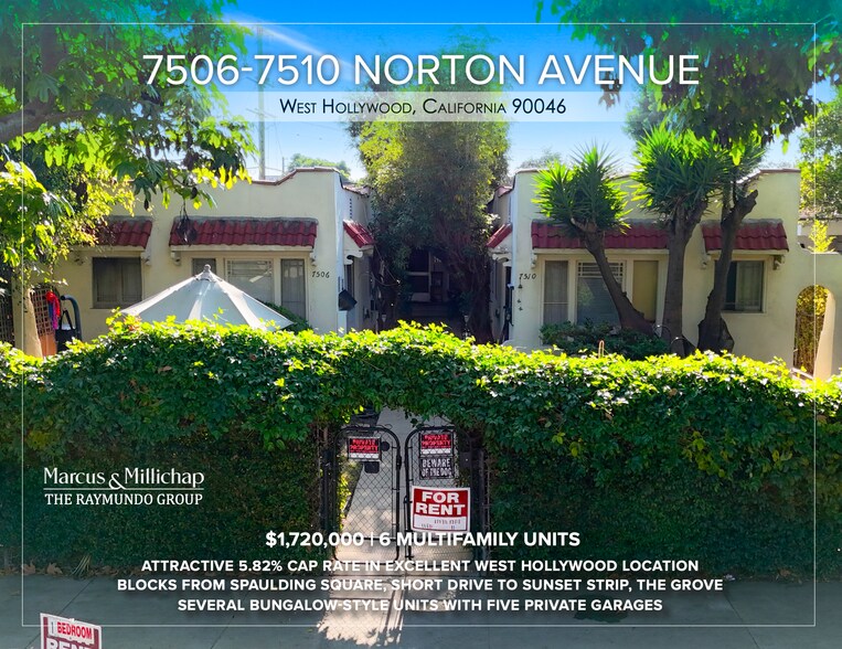 Primary Photo Of 7506 Norton Ave, West Hollywood Apartments For Sale