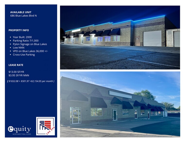 More Photos Of 682-690 Blue Lakes Blvd N, Twin Falls Freestanding For Lease