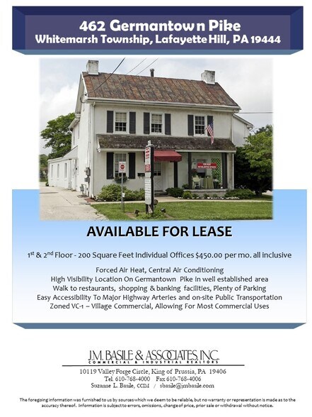 More Photos Of 462 Germantown Pike, Lafayette Hill Office For Lease