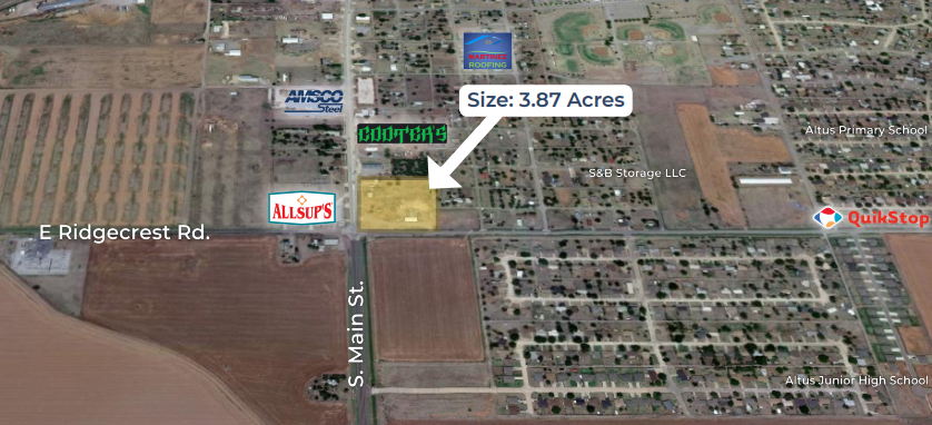 Primary Photo Of 105 E Ridgecrest Rd, Altus Land For Sale