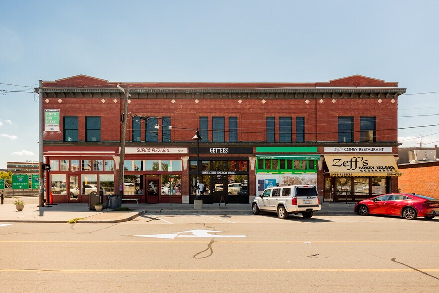 Primary Photo Of 2453-2469 Russell St, Detroit Storefront Retail Residential For Lease