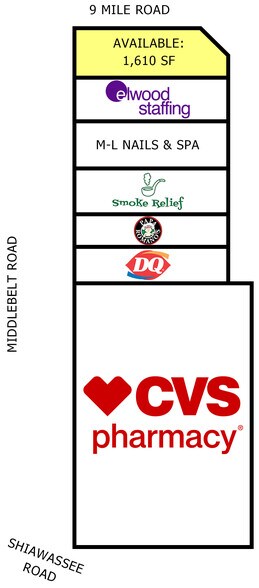 More Photos Of 22250-22370 Middlebelt Rd, Farmington Hills Storefront For Lease