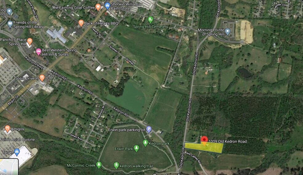 More Photos Of 1009 Old Kedron Rd, Spring Hill Land For Sale