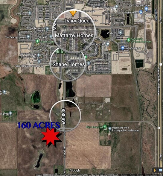 More Photos Of Q NE Sec 23 TWP 26 Range 1 Meridian 5 & Rge 11 rd, Airdrie Land For Sale