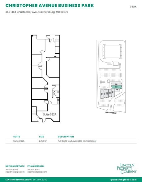 More Photos Of 350-364 Christopher Ave, Gaithersburg Medical For Lease